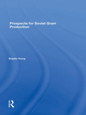 cover image of Prospects For Soviet Grain Production